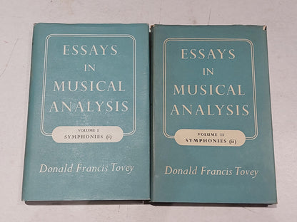 Essays In Musical Analysis By Donald Tovey (Vol  1 & 2) 1962 Books0