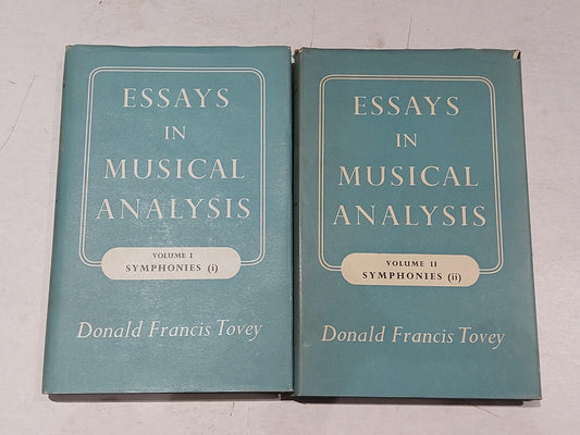 Essays In Musical Analysis By Donald Tovey (Vol  1 & 2) 1962 Books0