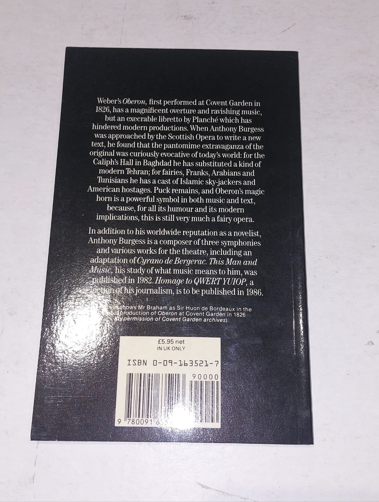 Oberon Old & New By Anthony Burgess (1985) Pb Book2