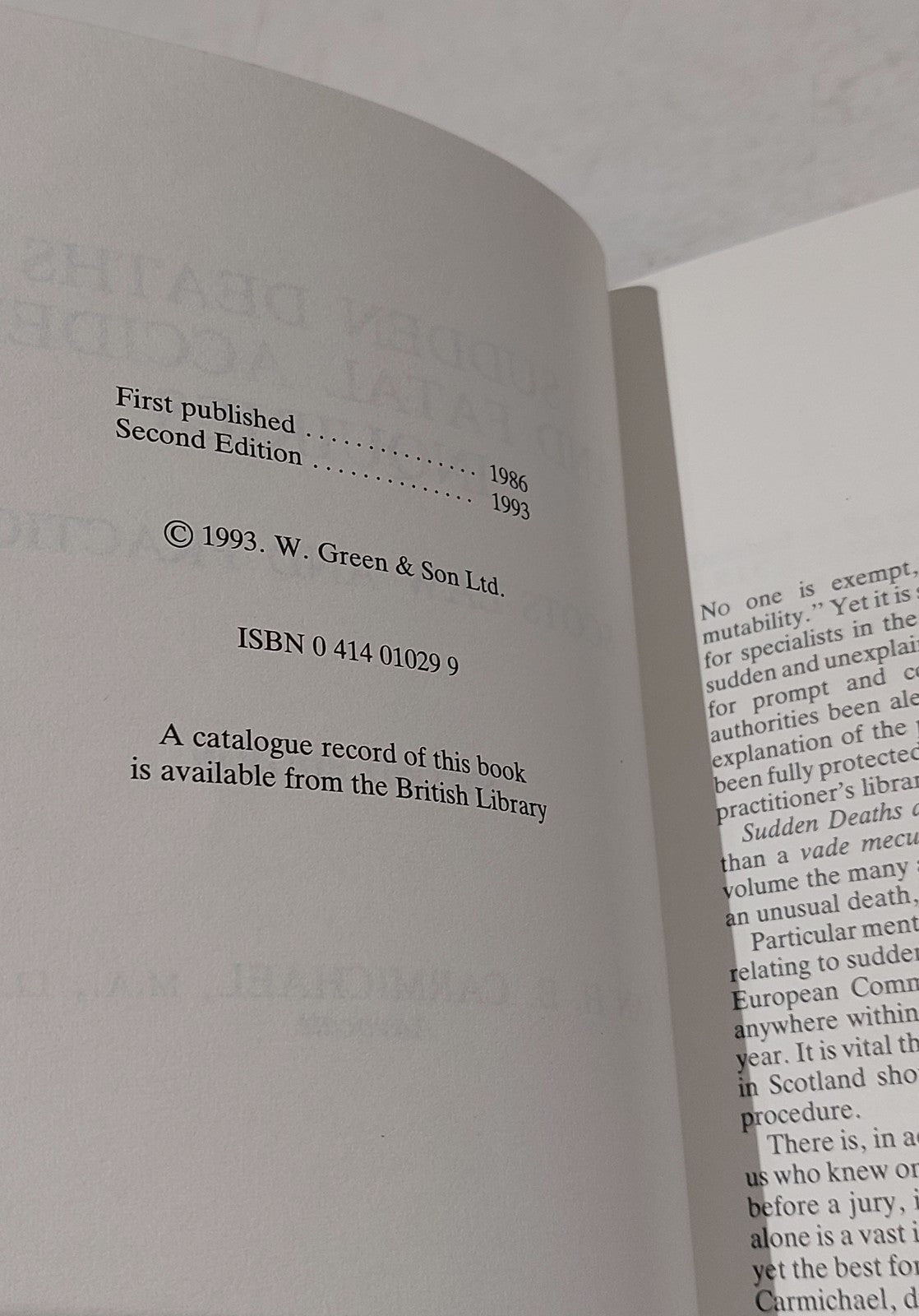 Sudden Deaths and Fatal Accident Inquiries (Greens Practice Library) Carmichael 3