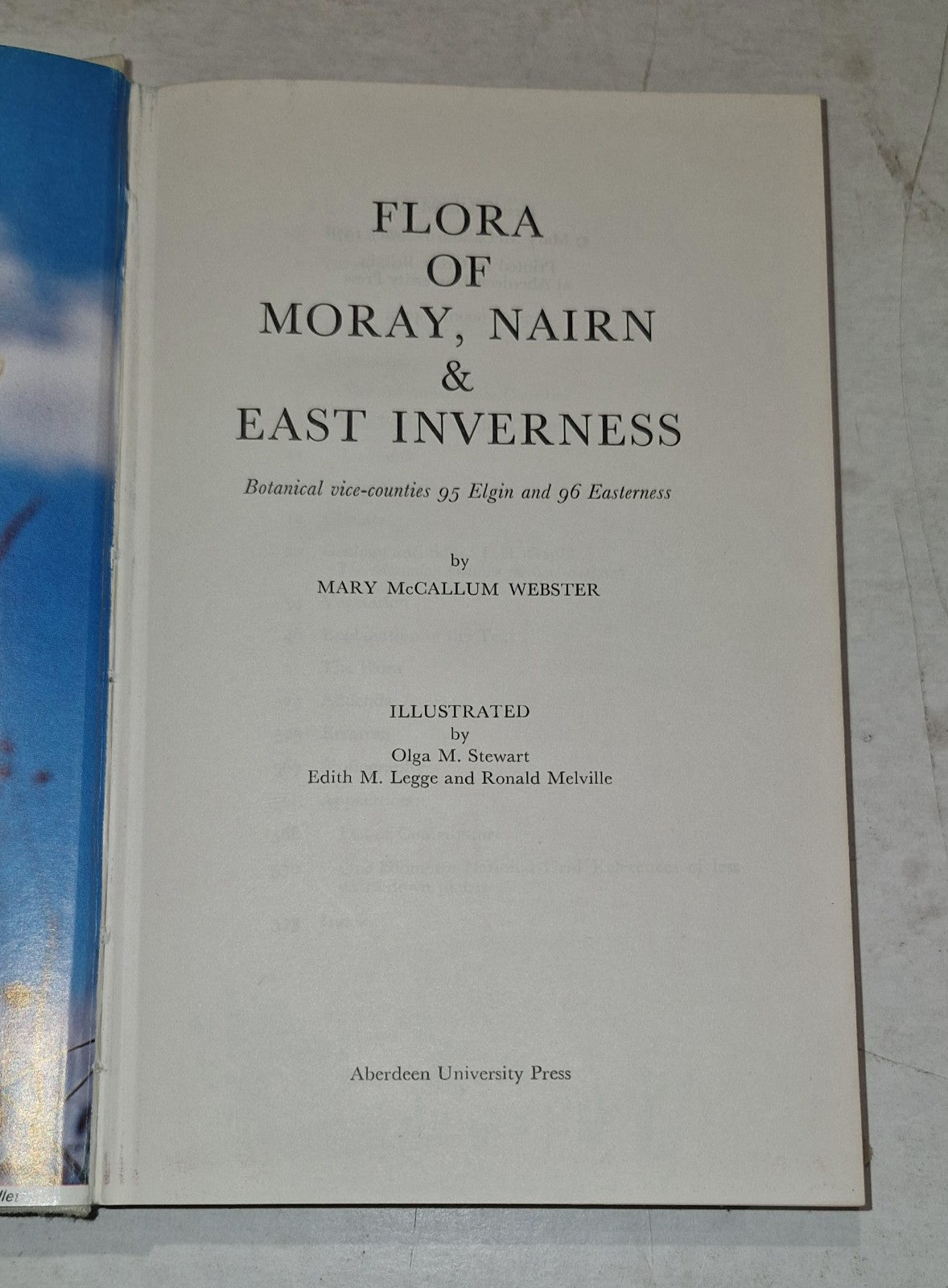 Flora of Moray, Nairn & East Inverness By Mary McCallum Webster (1978) Hb Book4