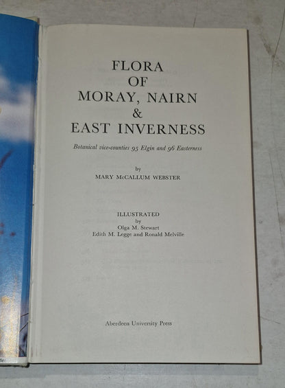 Flora of Moray, Nairn & East Inverness By Mary McCallum Webster (1978) Hb Book4