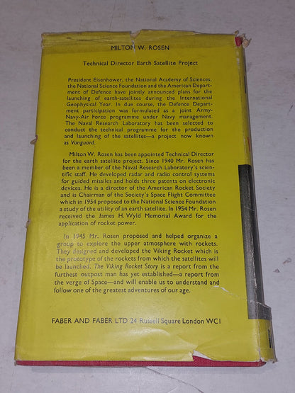 The Viking Rocket Story by Milton W Rosen 1956 HC DJ Faber & Faber Vintage BOOK4