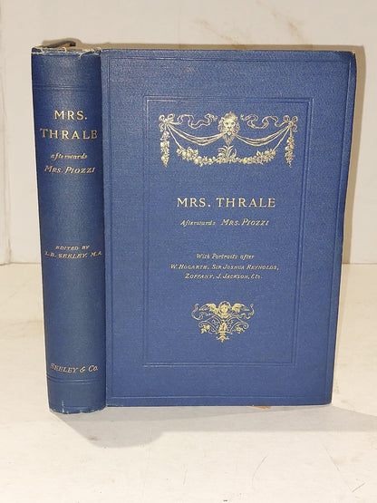 SEELEY, L. B. (LEONARD BENTON) (1831-1893) Mrs. Thrale (1891) Hb Book0