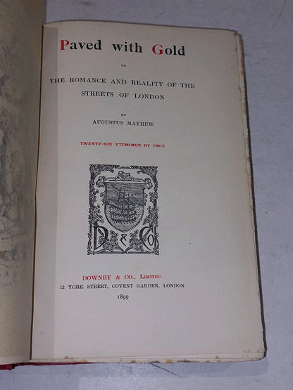 Augustus Mayhew. Paved with Gold.  romance and reality, streets Of London. 18993