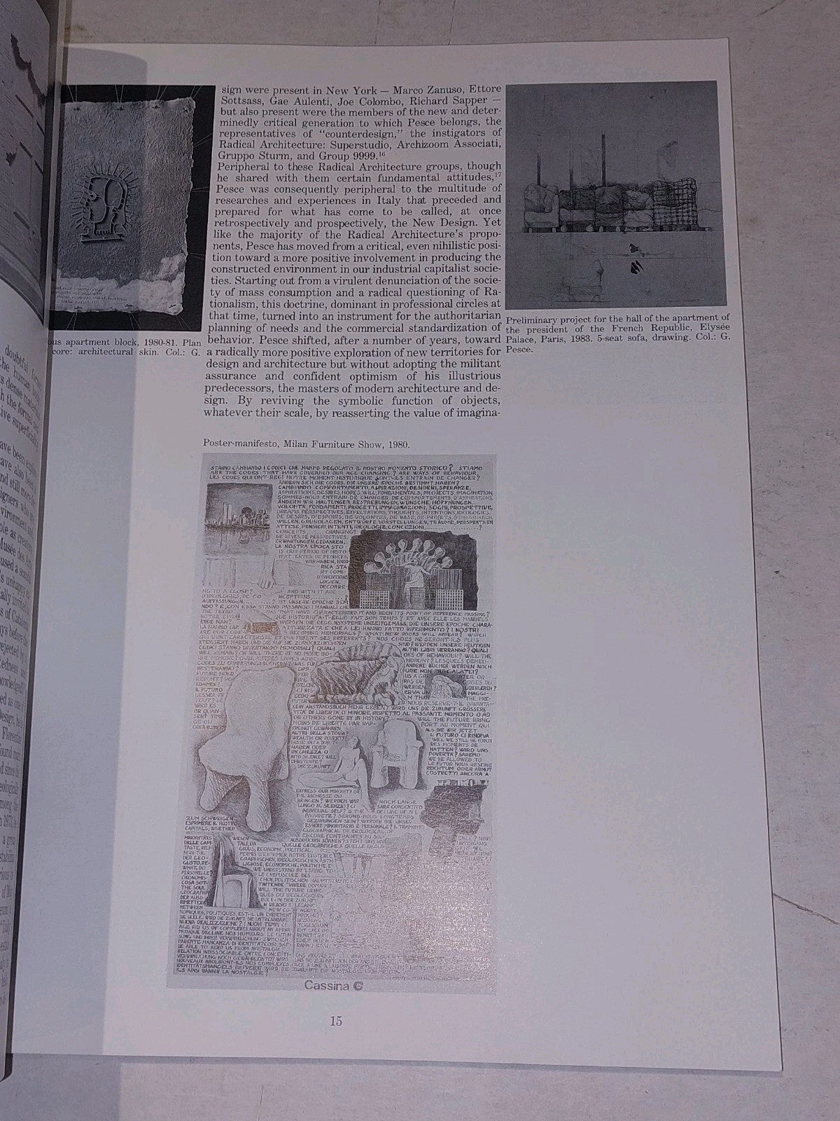 Gaetano Pesce : Architecture, Design and Art by France Vanlaethem (1989) Pb Book6