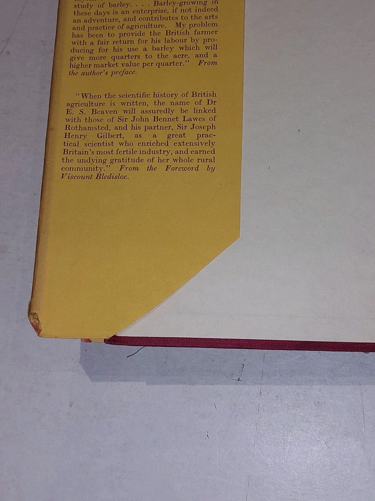 Barley  Fifty Years Of Observation And Development By E. S. Beavan. Duckworth 3