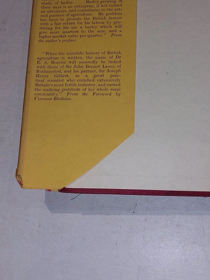 Barley  Fifty Years Of Observation And Development By E. S. Beavan. Duckworth 3