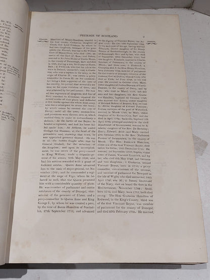 Peerage of Scotland by John Wood (1813) [Vol. 1 & 2] 2nd Ed Hb Antiquarian Books14