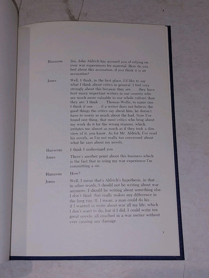 James Jones, A Checklist By John R Hopkins. Hardback 1974. 4