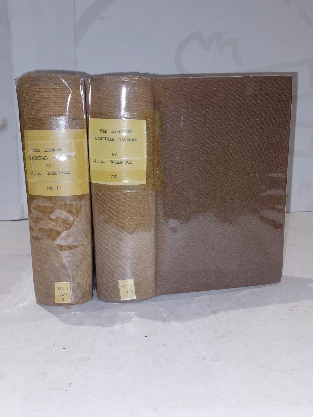 J G SNEAD - COX / The Life of Cardinal Vaughan [Vol.1&2] 1st Edition 1910-11 Hb 0