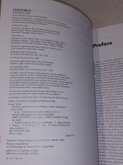 Relativity, Gravitation, and Cosmology: A Basic Introduction...  Cheng, TaPei3