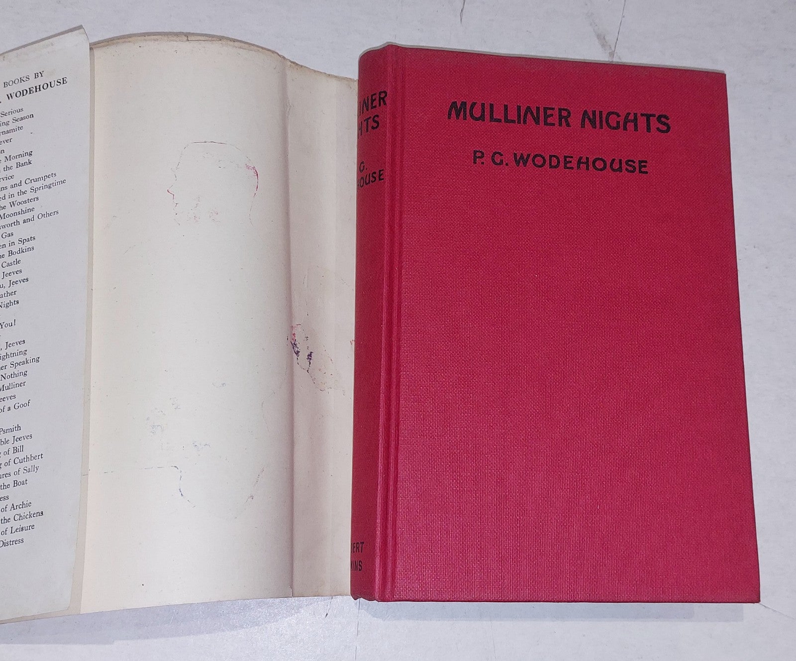 P G  Wodehouse - Mulliner Nights 1st Ed / 5th Printing Hb Book With Dustjacket3