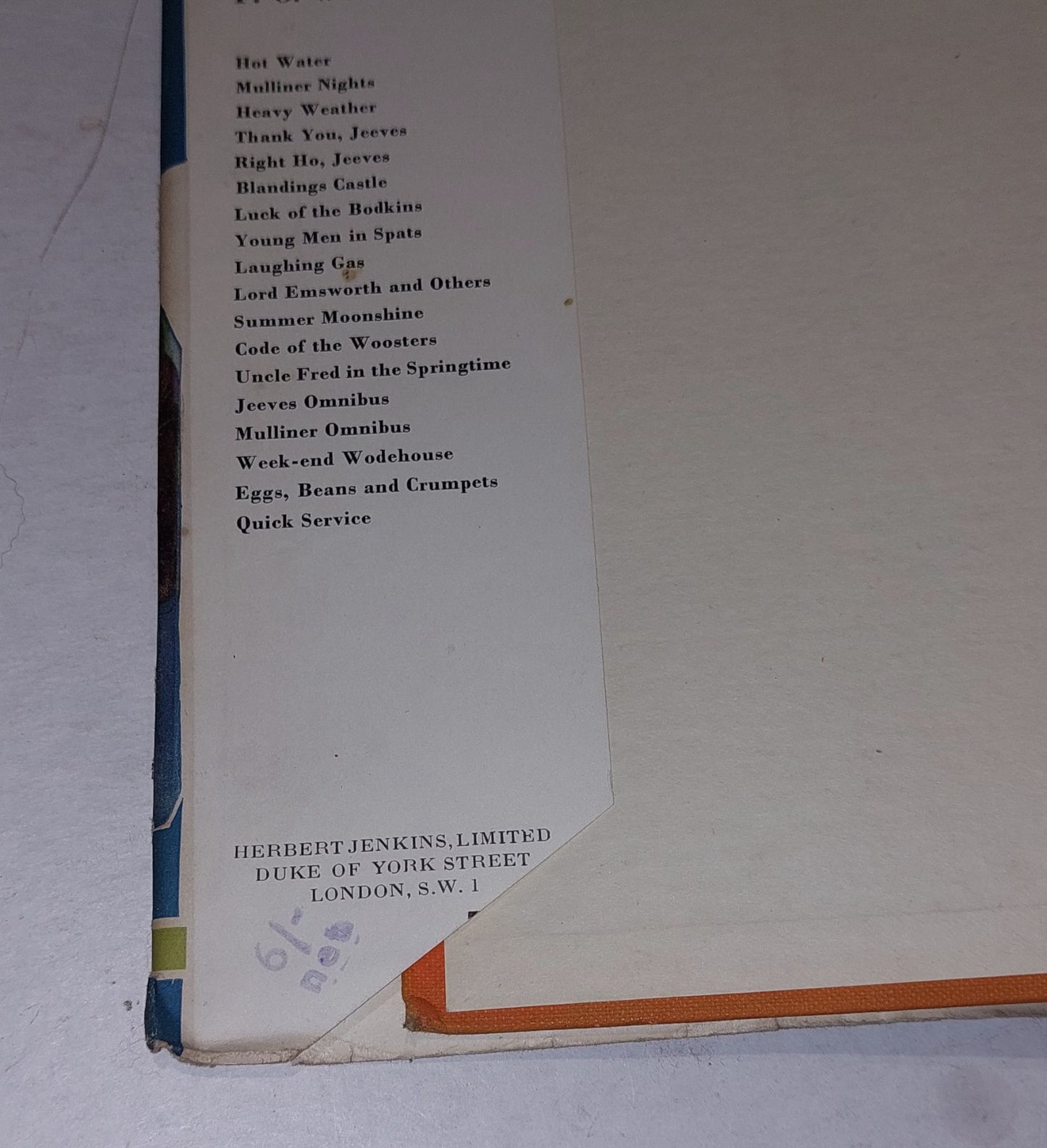 P G Wodehouse, Heavy Weather 1933 1st Ed / 9th Impression Hb Book & Dustjacket4