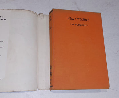 P G Wodehouse, Heavy Weather 1933 1st Ed / 9th Impression Hb Book & Dustjacket5