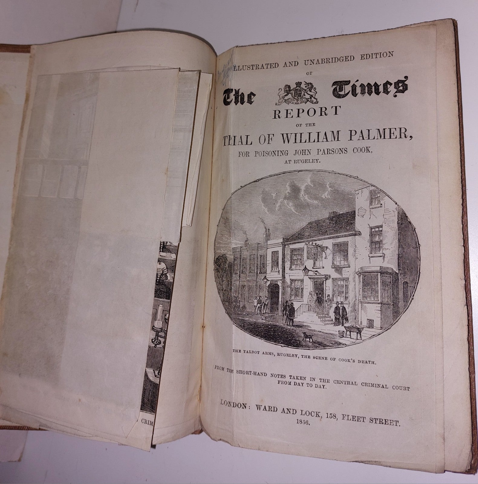 TRIAL OF WILLIAM PALMER, WARD & LOCK, Times Report. 1856, 1st Ed. HB Illustrated7
