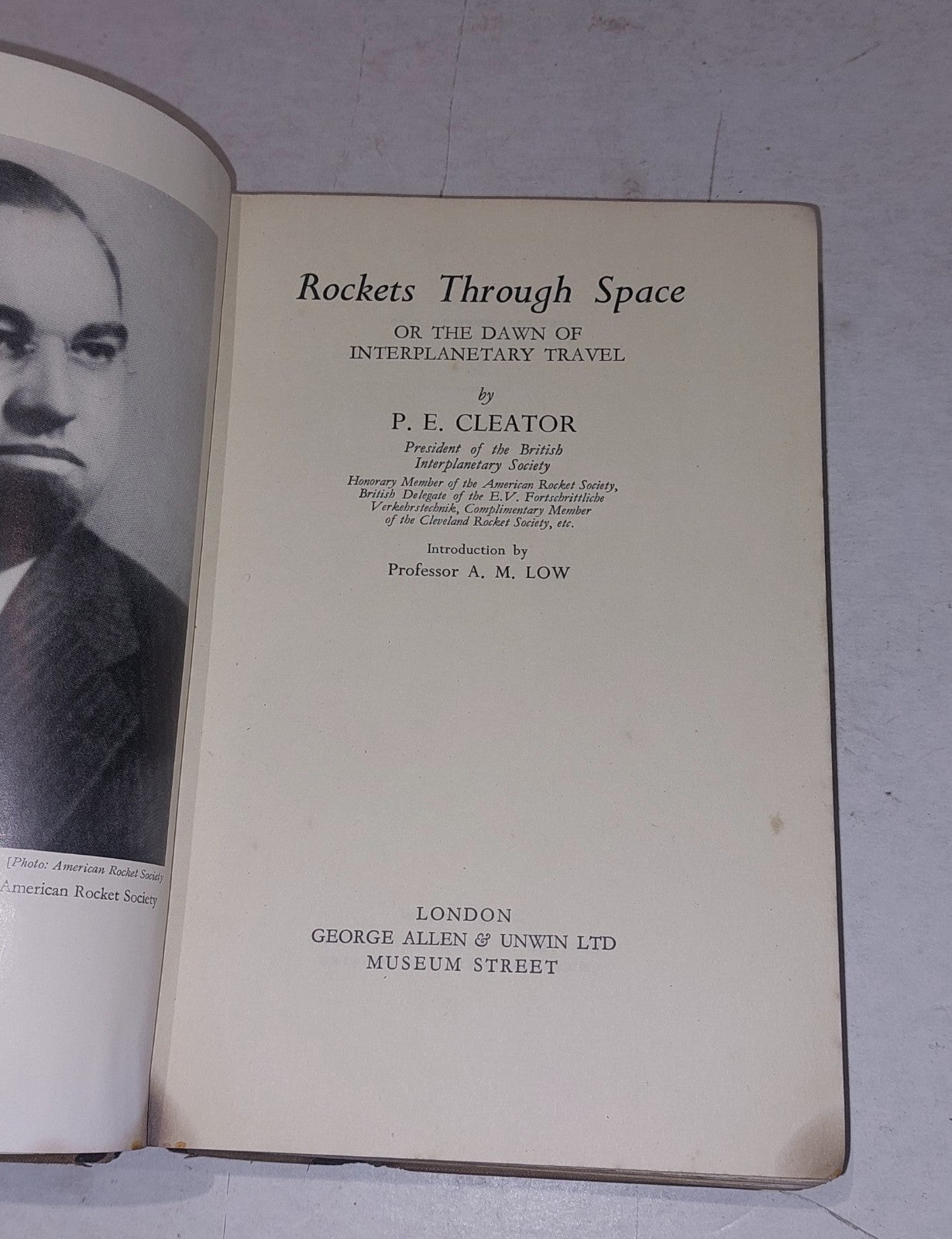 Rockets Through Space by P. E. Cleator (1936) 1st Edition UK HB Book5