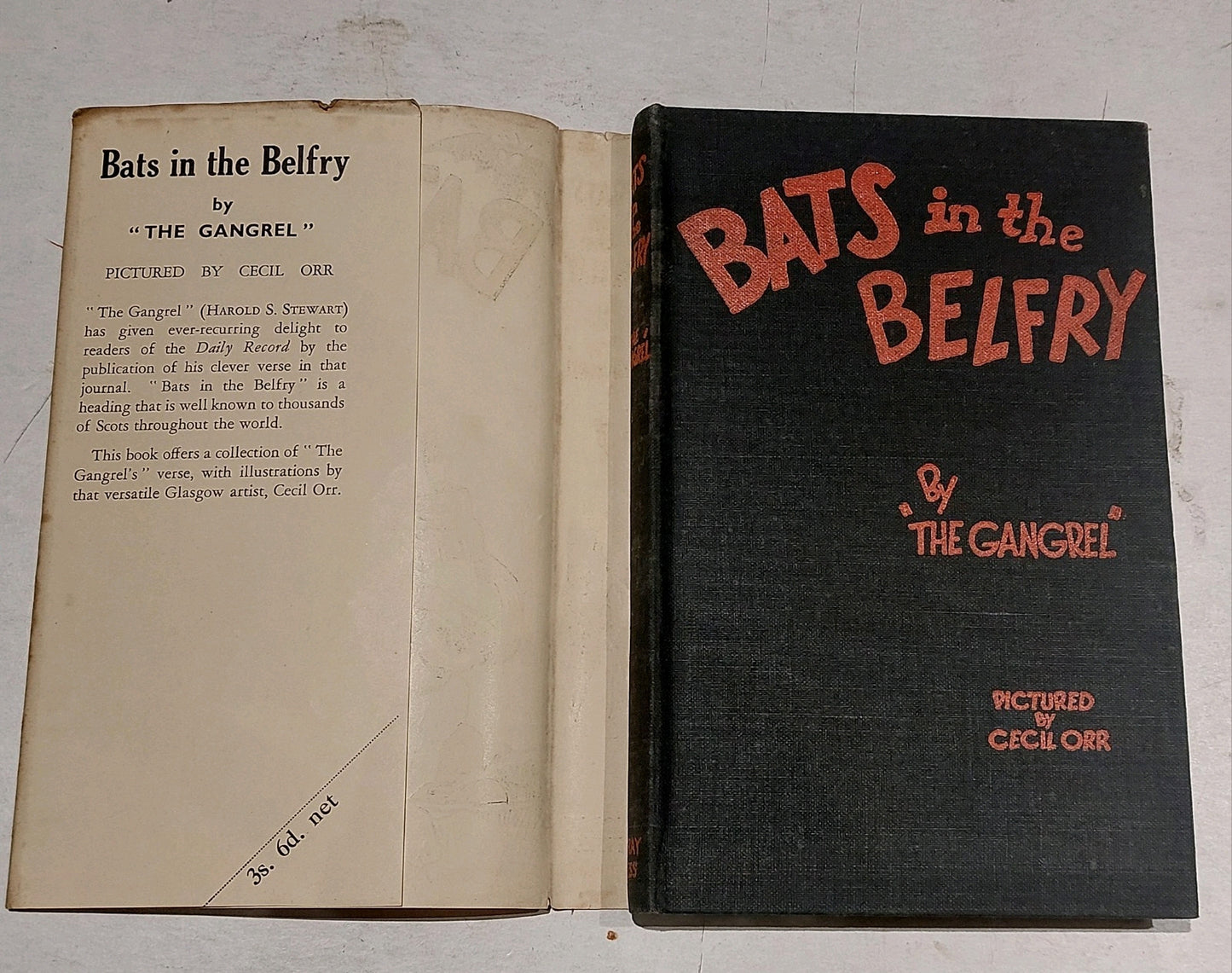 Bats In The Belfry By "The Gengrel" (1935) Hb Book3
