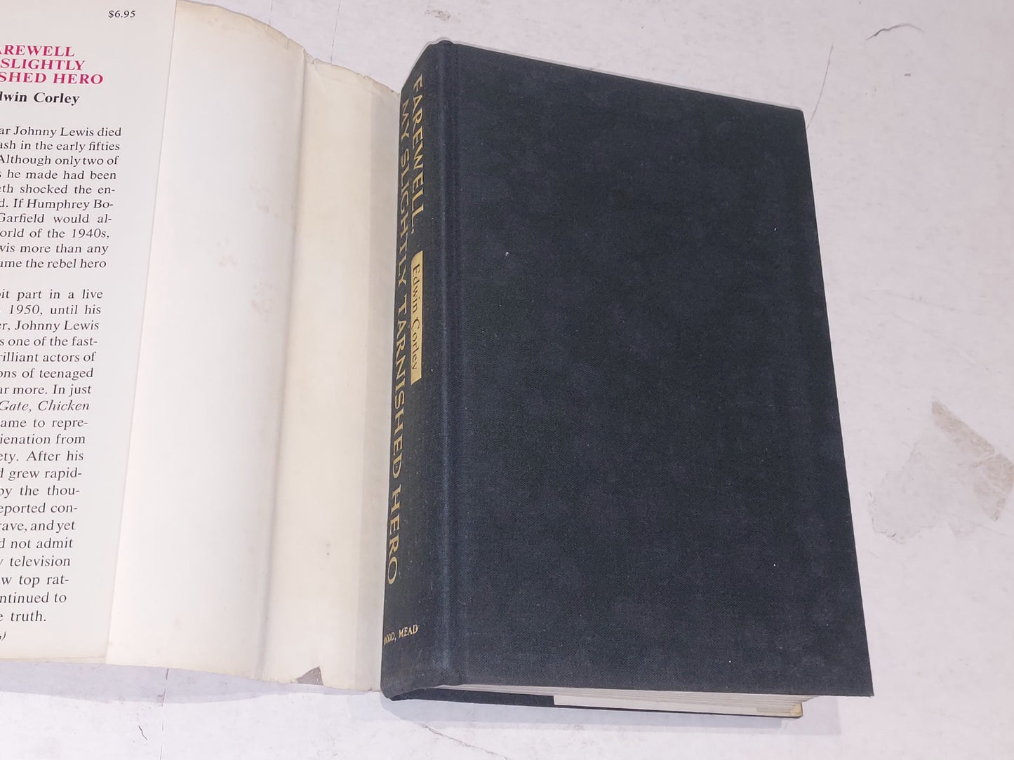 Farewell My Slightly Tarnished Hero By Edwin Corley Hardcover 1971 1st Edition3
