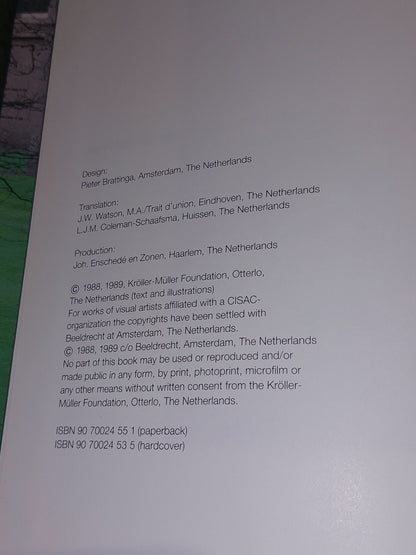 Kröller-Müller: The first hundred years rudolf-willem-daan-oxenaar 1989 Hb 5