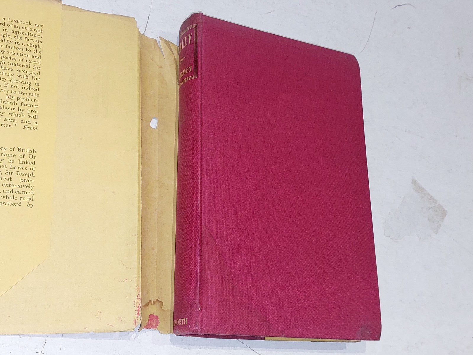 Barley - Fifty Years Of Observation And Development By E. S. Beavan. Duckworth 4