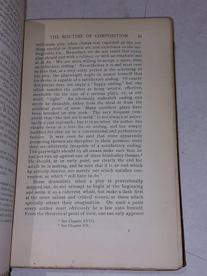 1912  PlayMaking by William Archer  Manual of Craftsmanship HB4