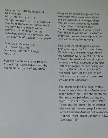 Part of the Land, Part of the Water Catharine McClellan (1987) Hb Book5