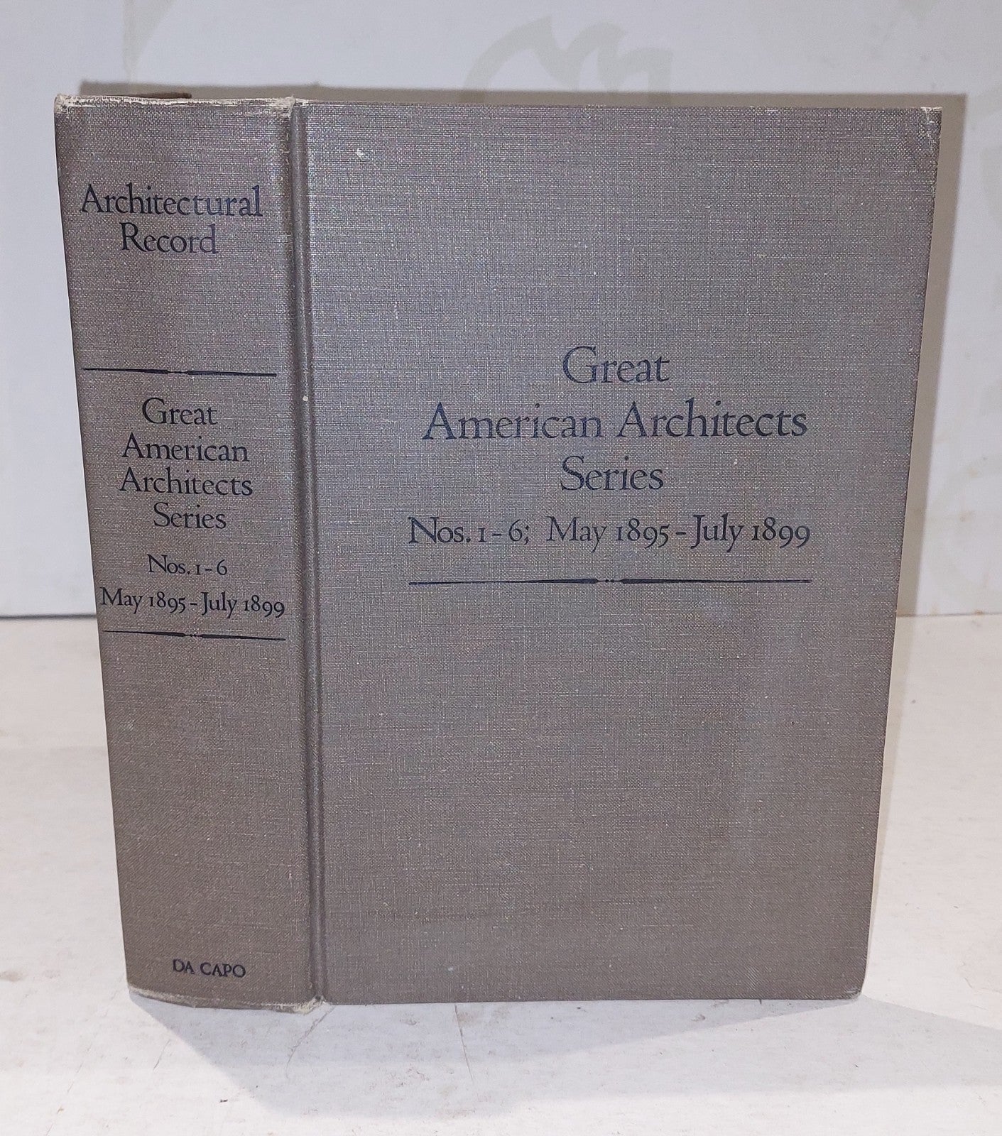 Great American Architect Series, Nos. 1-6, May 1895-july 1899 [Da Capo Press] Hb0