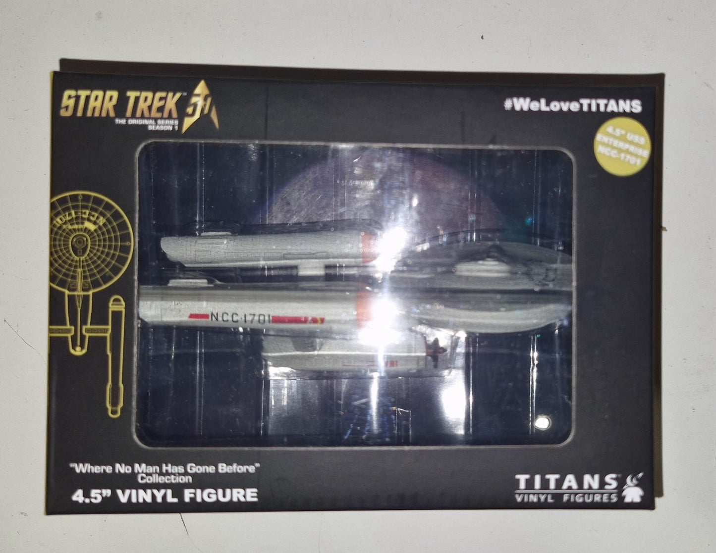 Star Trek The Original Series, USS Enterprise, Titans Vinyl Figure. NCC1701 4