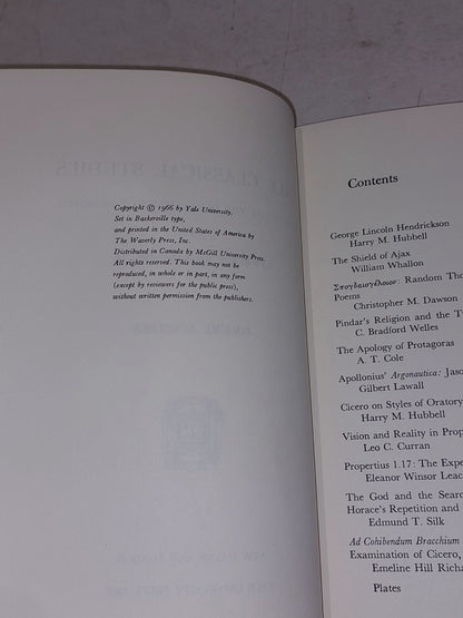 Lawrence Richardson / Yale Classical Studies [Vol. 19] 1st (1966) Hb Book4