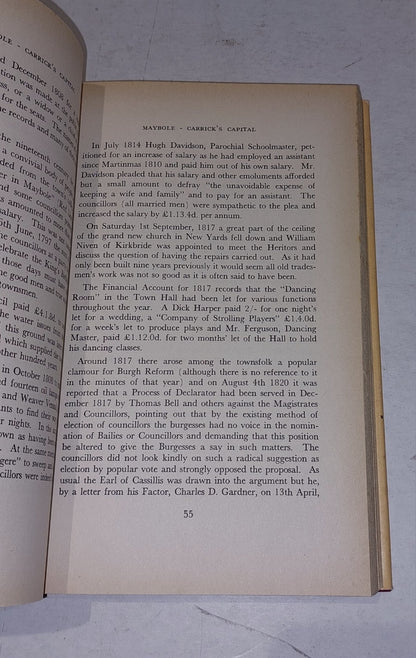 Maybole, Carrick's Capital by James T. Gray (1982) Hb Book with DJ7