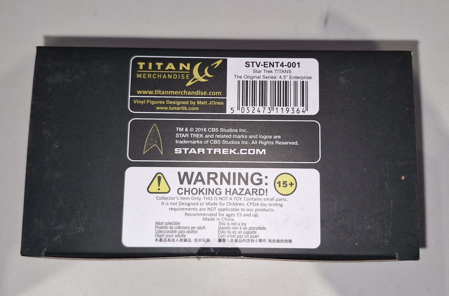 Star Trek The Original Series, USS Enterprise, Titans Vinyl Figure. NCC1701 7