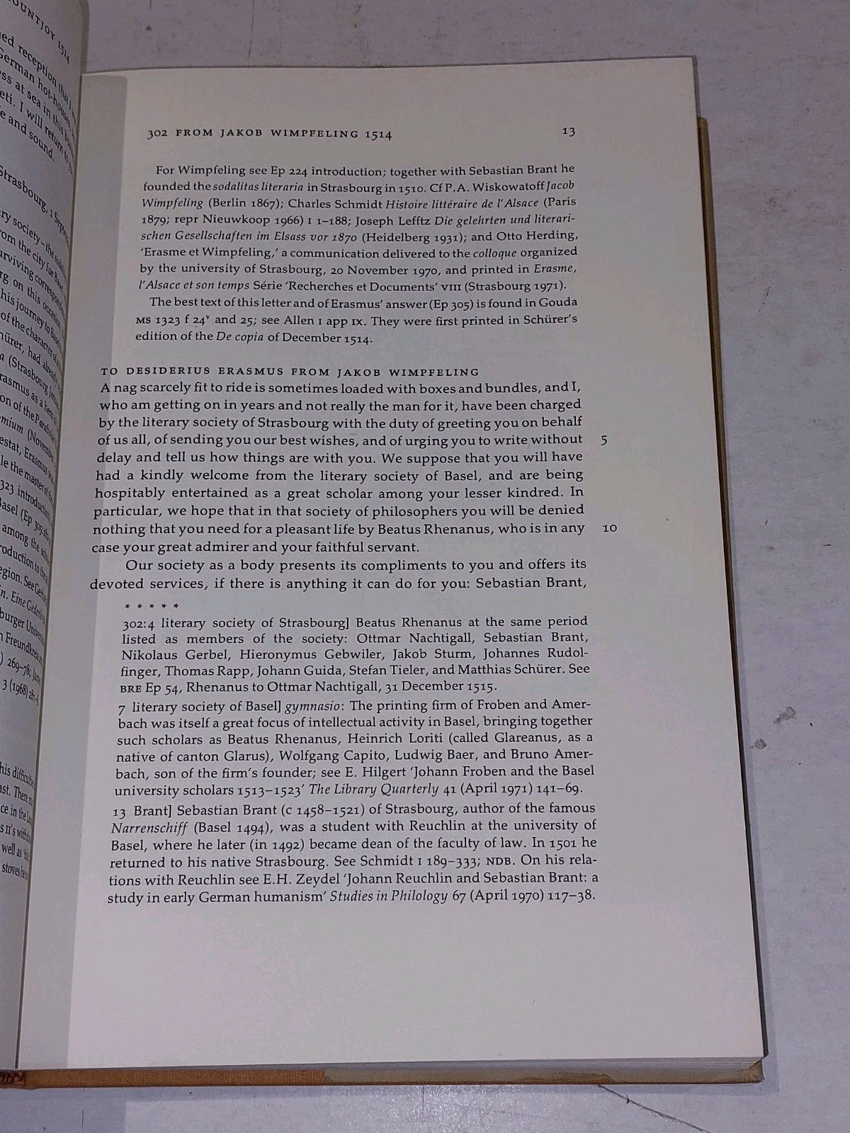 The Correspondence of Erasmus : Letters 298 to 445 [Vol. 3] 1976 Hb Book6