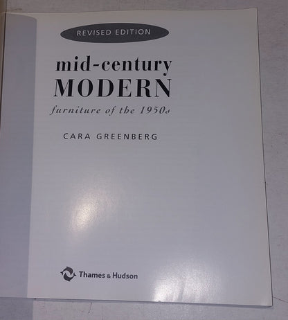 MidCentury Modern: Furniture of the 1950s, Cara Greenberg, Pb Book3